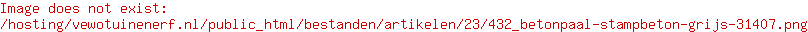 Betonpaal stampbeton grijs